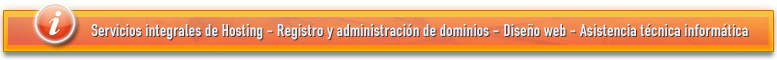 Hosting en Toledo - Registro de dominios Toledo - Dise�o de p�ginas web - inform�tica - Reparaci�n de ordenadors Toledo - Posicionamiento Google