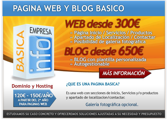 Pagina web presencial en Toledo