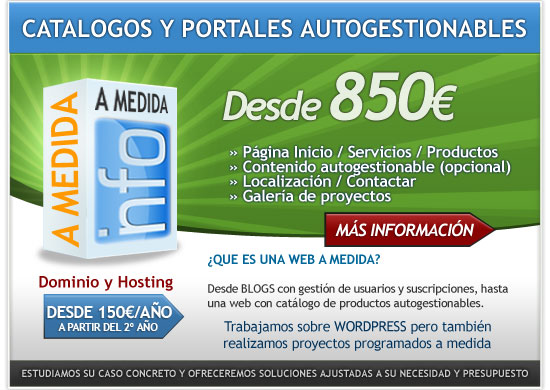 Pagina web y blog a medida en Toledo