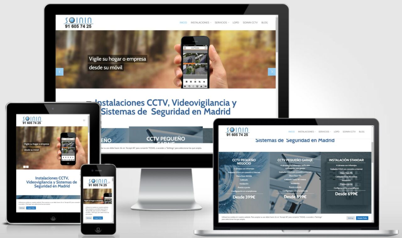 Cctv-madrid.es Cliente web sector seguridad