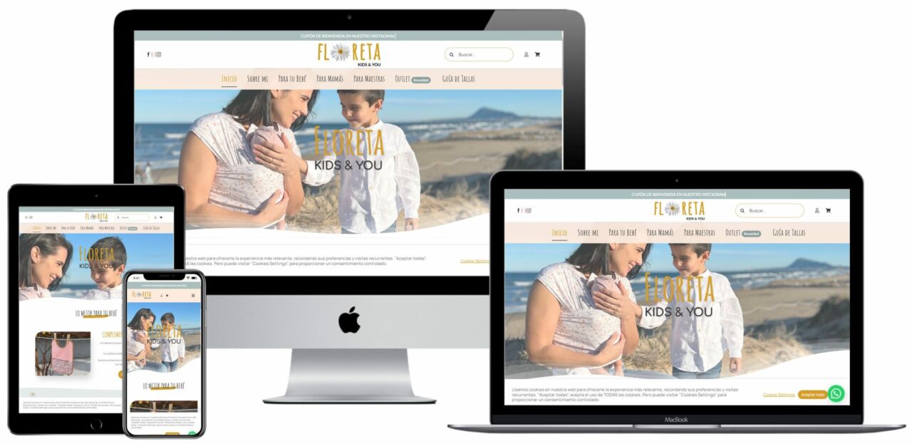 Tienda online Floreta Cliente web para Tienda de Moda Online