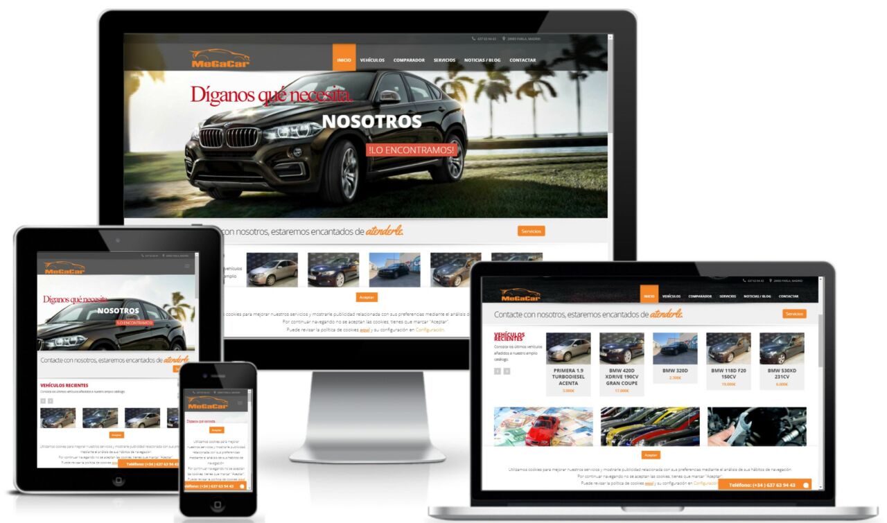 Megacar.es Cliente web concesionario de coches
