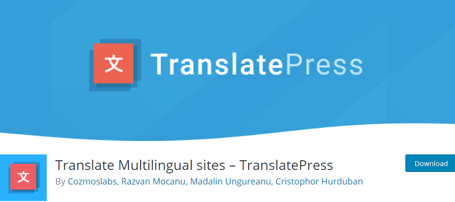 Plugin TranslatePress Plugin TranslatePress