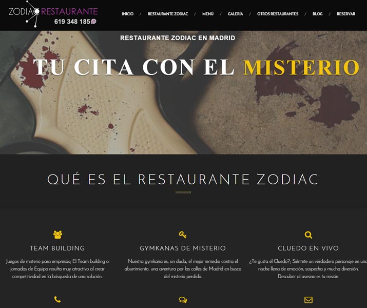restaurante-zodiac Cliente web para restaurante
