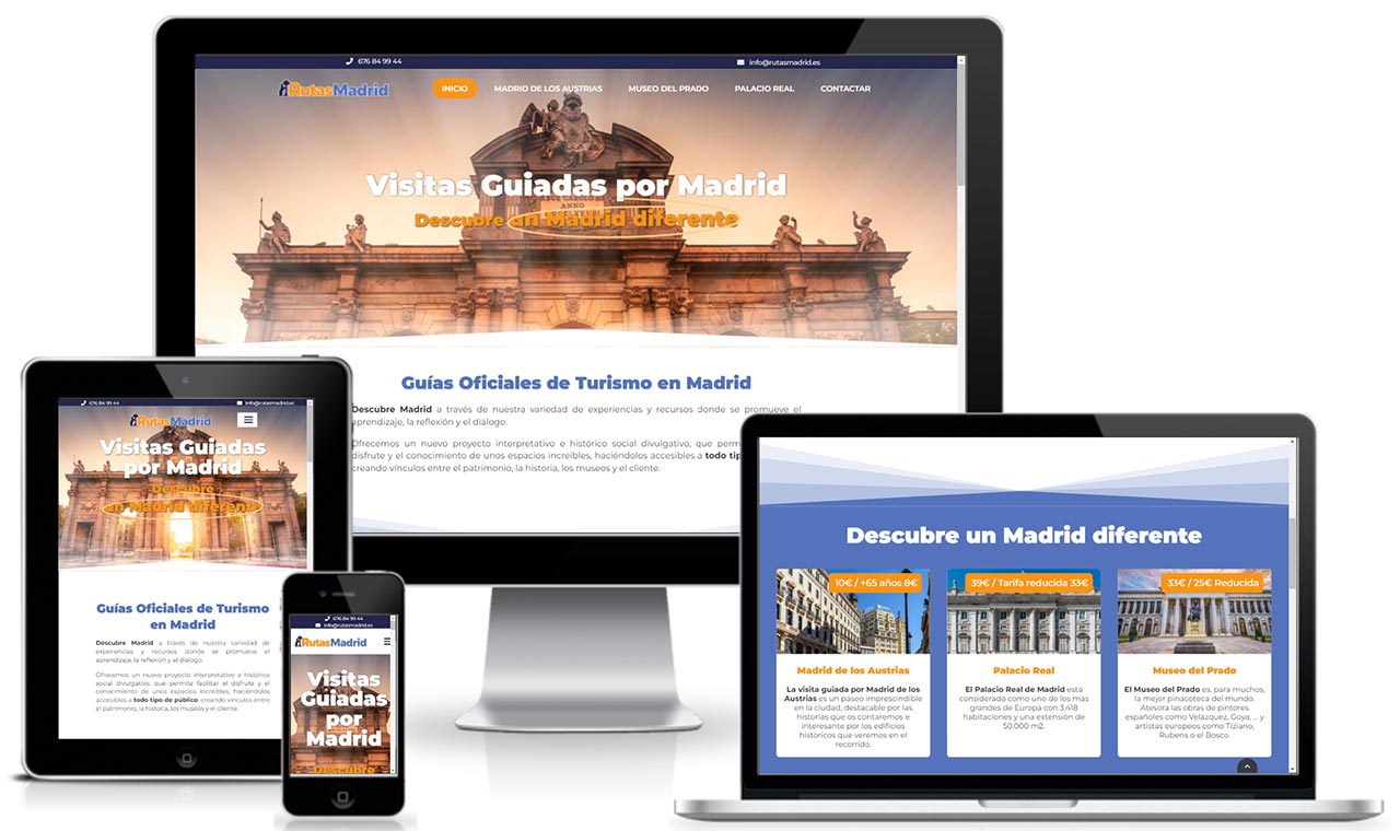 Rutas Madrid Cliente web para Sector Turismo